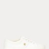 White Women’s Ralph Lauren Janson II Canvas Sneakers