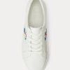 White Women’s Ralph Lauren Janson III Nappa Leather Sneakers