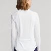 White Women’s Ralph Lauren Jersey Quarter-zip Pullover Sweatshirts White Women’s Ralph Lauren Jersey Quarter-zip Pullover Sweatshirts
