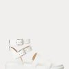 White Women’s Ralph Lauren Kayleen Nappa Leather Sandals