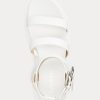 White Women’s Ralph Lauren Kayleen Nappa Leather Sandals