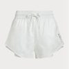 White Women’s Ralph Lauren Layered Ripstop-jersey Drawstring Shorts White Women’s Ralph Lauren Layered Ripstop-jersey Drawstring Shorts