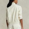White Women’s Ralph Lauren Linen   Windbreaker