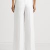 White Women’s Ralph Lauren Pleated Georgette Pants White Women’s Ralph Lauren Pleated Georgette Pants