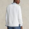White Women’s Ralph Lauren Polo Bear Cotton-Blend Sweaters