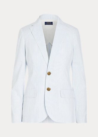 White Women’s Ralph Lauren Seersucker Blazers