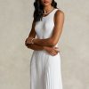 White Women’s Ralph Lauren The Spelman Collection Pleated Dress White Women’s Ralph Lauren The Spelman Collection Pleated Dress