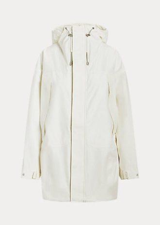 White Women’s Ralph Lauren Water-Resistant Hooded Windbreaker