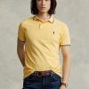 Yellow Men’s Ralph Lauren Custom Slim Fit Mesh Polo Shirts Yellow Men’s Ralph Lauren Custom Slim Fit Mesh Polo Shirts