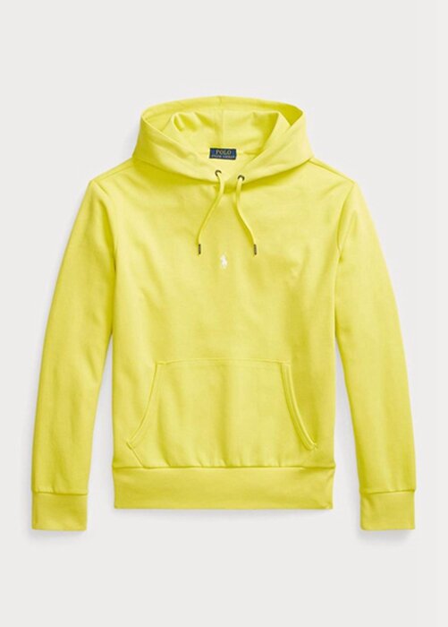 Yellow Men’s Ralph Lauren Double-knit Hoodie Yellow Men’s Ralph Lauren Double-knit Hoodie