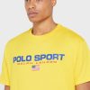 Yellow Men’s Ralph Lauren Logo Crew Neck T Shirts