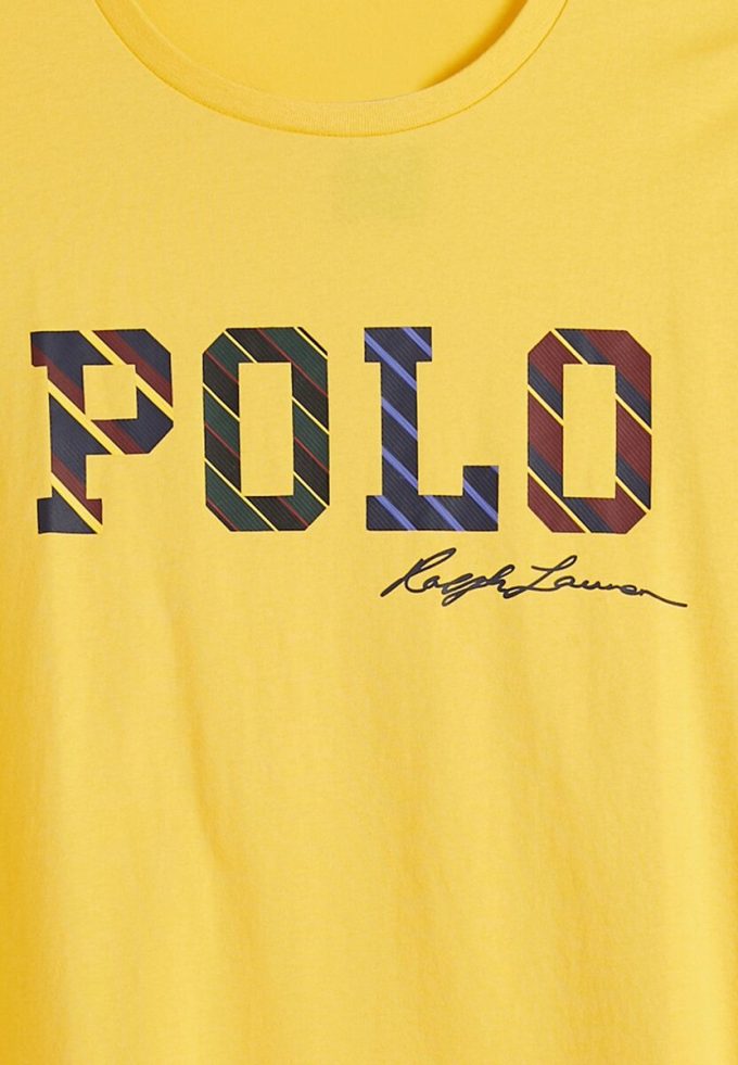 Yellow Men’s Ralph Lauren Logo Crew Neck T Shirts