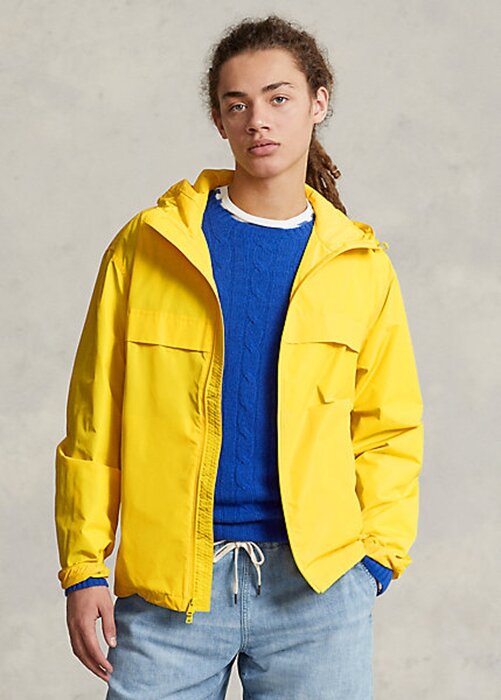 Yellow Men’s Ralph Lauren Water-Repellent Hooded Jackets Yellow Men’s Ralph Lauren Water-Repellent Hooded Jackets
