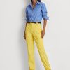 Yellow Women’s Ralph Lauren Featherweight Twill Cargo Ankle Pants
