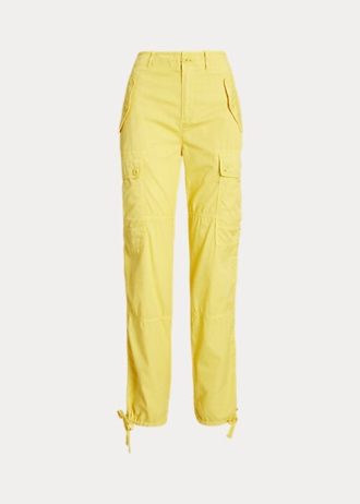 Yellow Women’s Ralph Lauren Featherweight Twill Cargo Ankle Pants