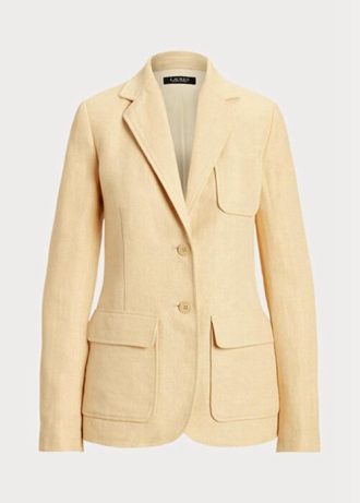 Yellow Women’s Ralph Lauren Herringbone Linen   Blazers
