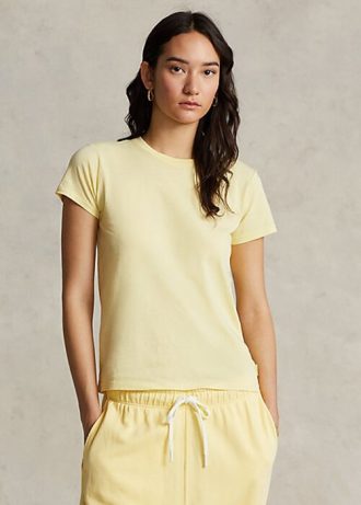 Yellow Women’s Ralph Lauren Organic Cotton Crewneck T Shirts