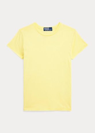 Yellow Women’s Ralph Lauren Organic Cotton Crewneck T Shirts
