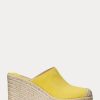 Yellow Women’s Ralph Lauren Pennie Suede Espadrille